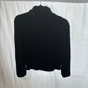 Anne Klein 100% Cashmere Black Turtleneck Sweater